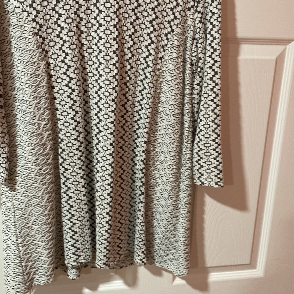 Peck & Peck tunic like new mint condition blouse. Size XL black/white - Picture 3 of 6